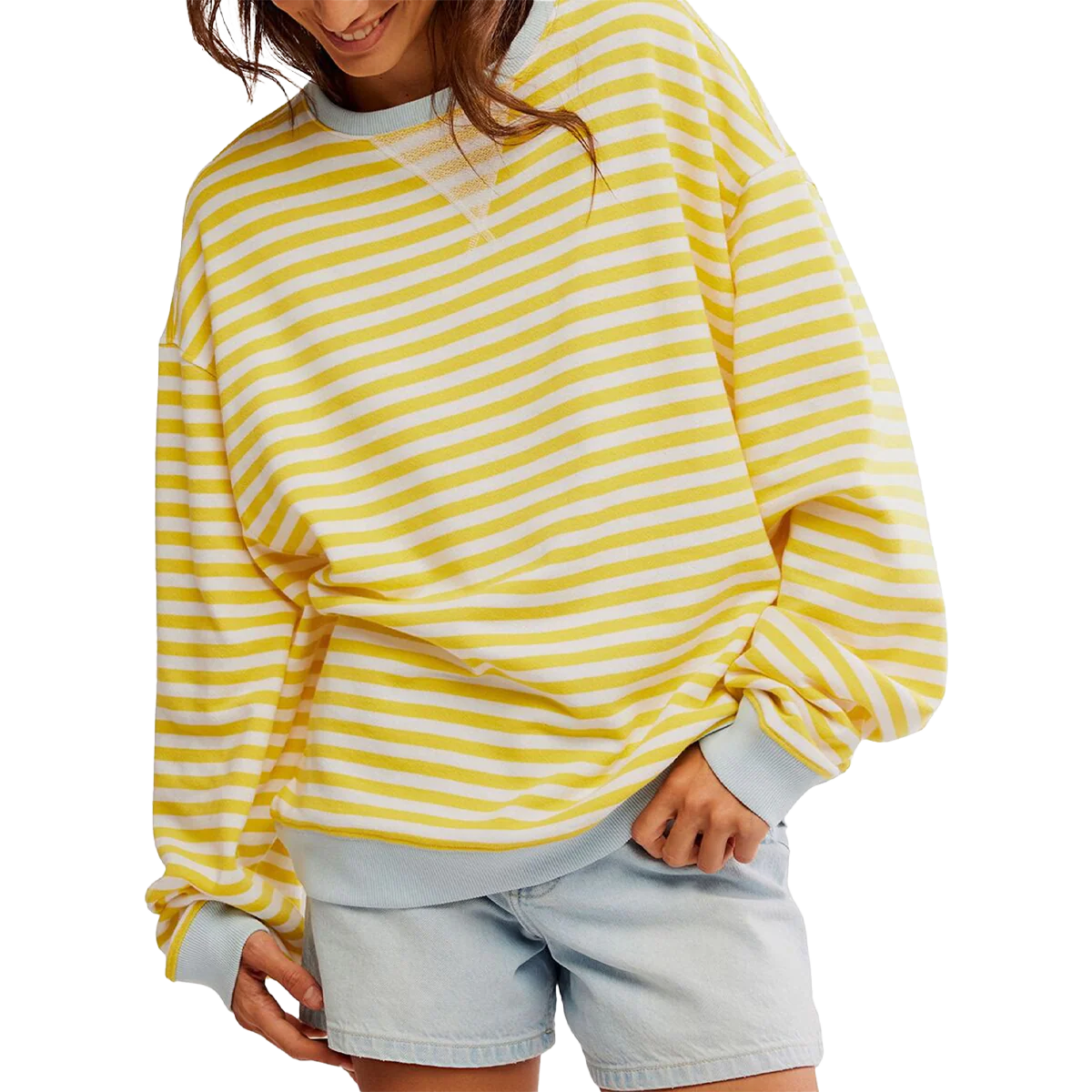 Women's Classic Striped Crew - Styles Love