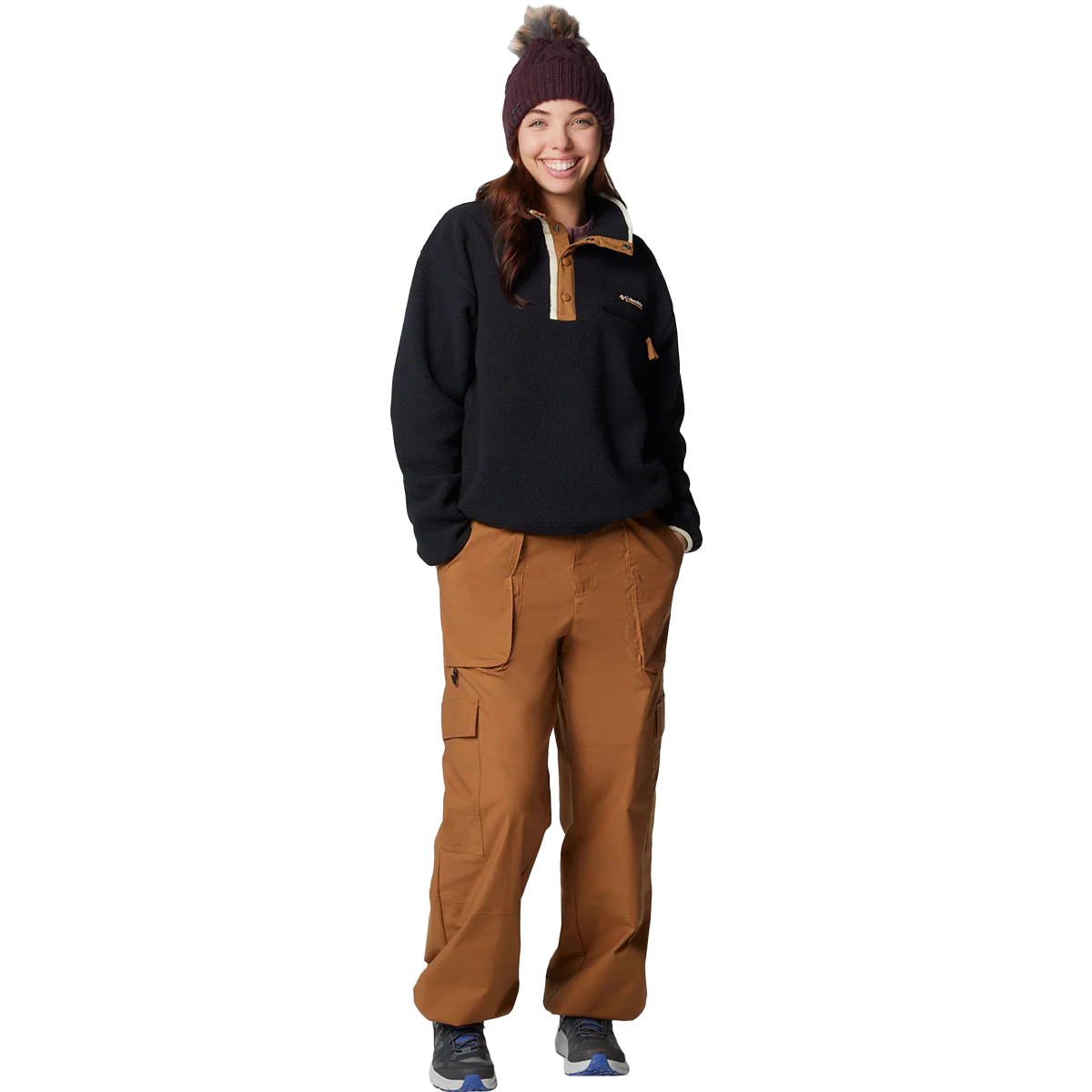 Women's Helvetia II Cropped 1/2 Snap Pullover - Styles Love