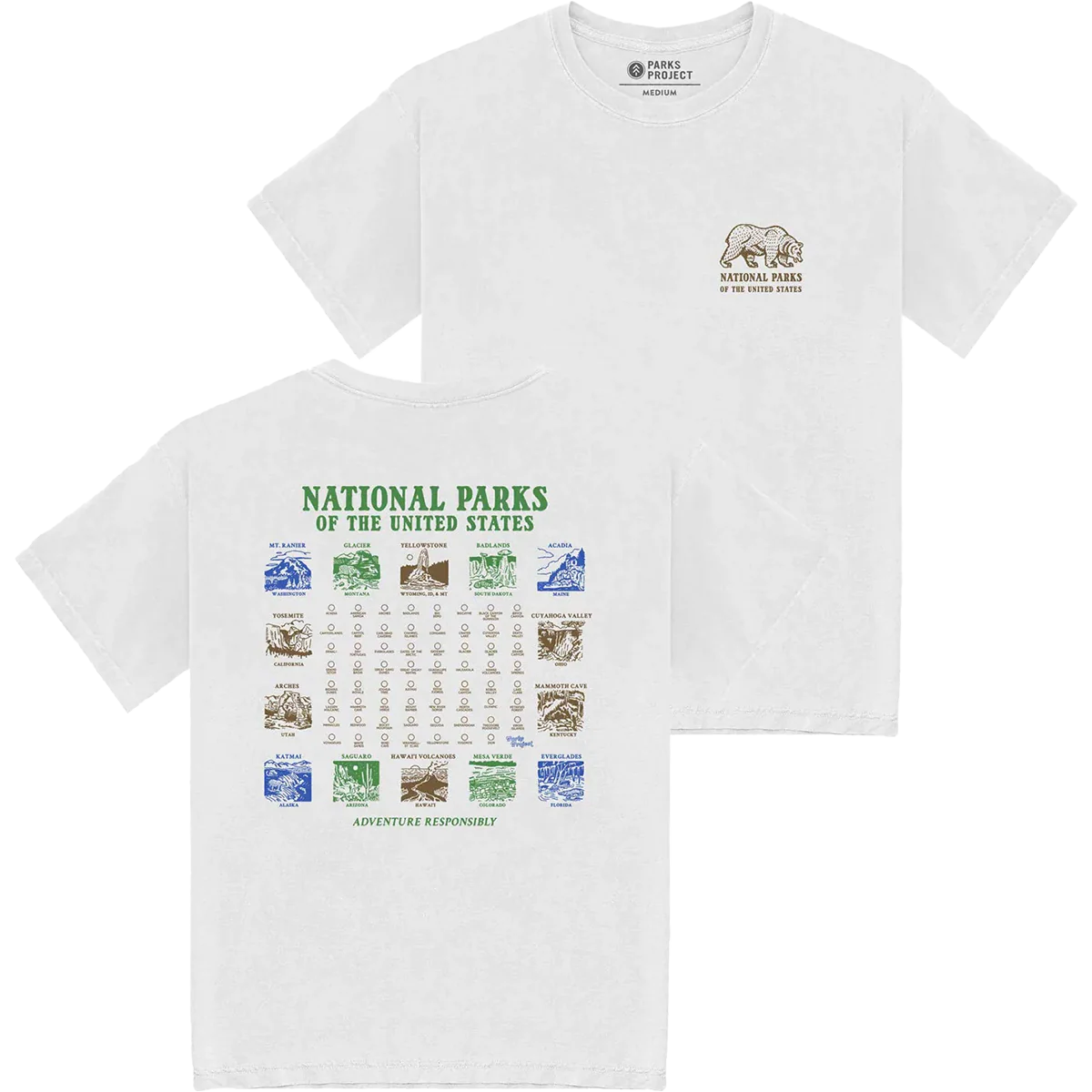 National Parks Pictograms Tee - Styles Love