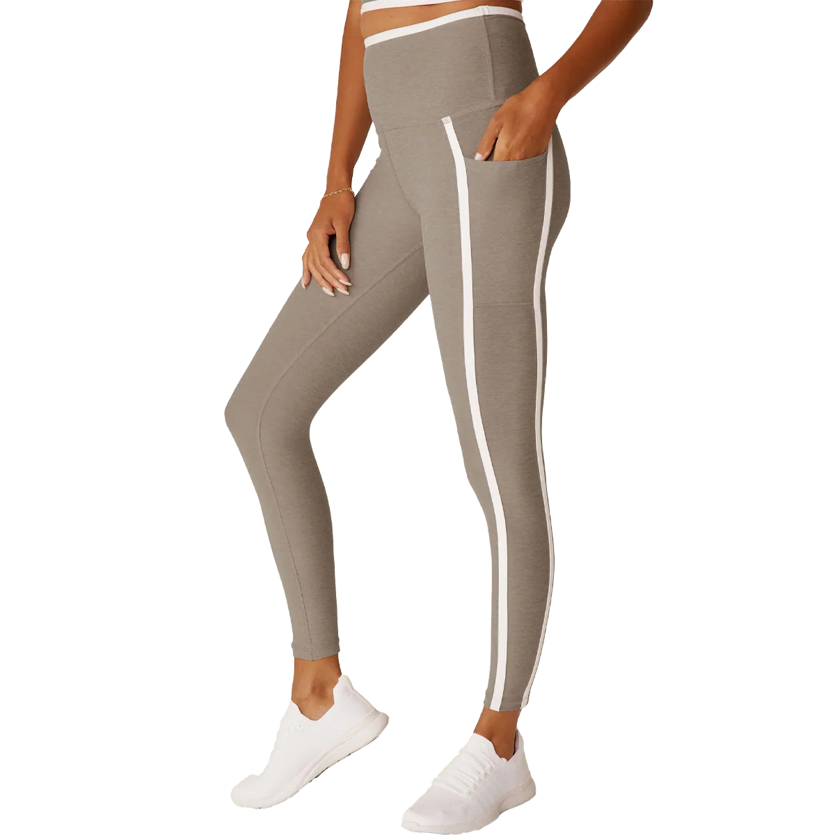 Women's Spacedye New Moves High Waisted Midi Legging - Styles Love
