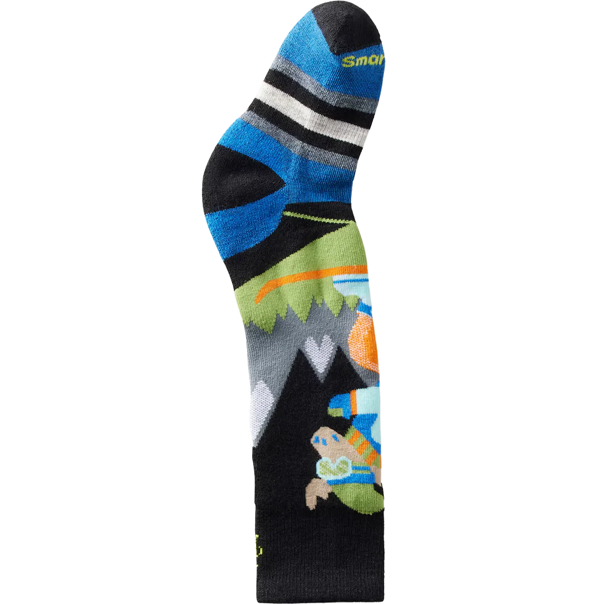 Youth Wintersport Full Cushion Mountain Moose Pattern Over The Calf Socks - Styles Love