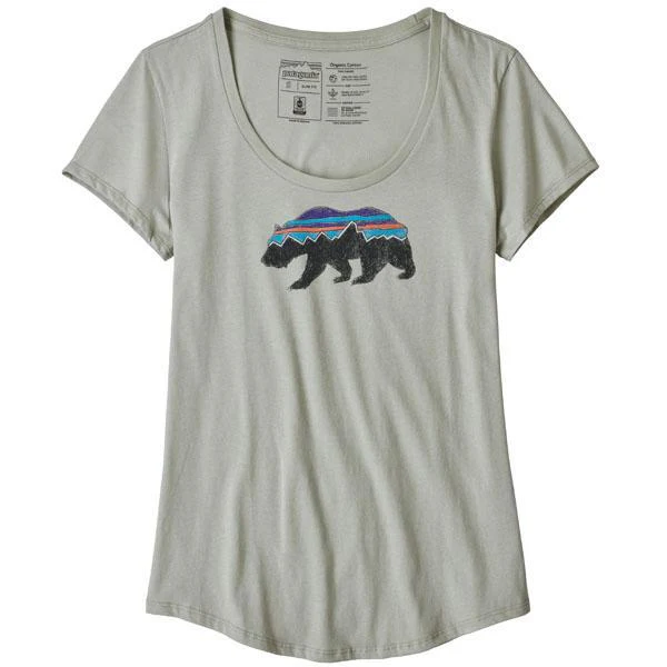 Women's Fitz Roy Bear Organic Scoop T-Shirt - Styles Love