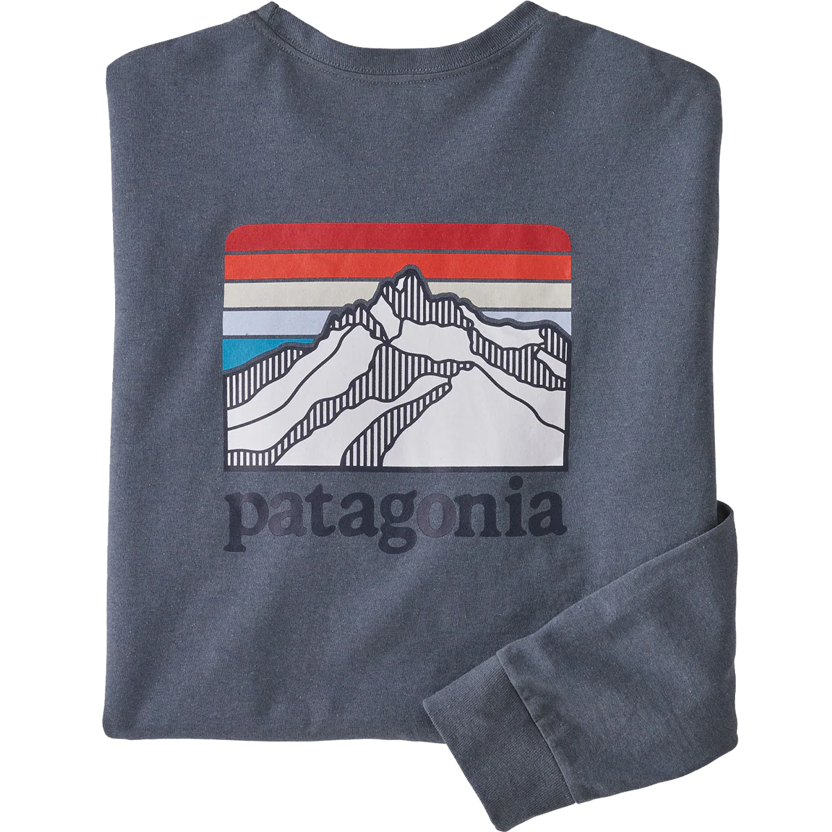 Men's Long-Sleeved Line Logo Ridge Responsibili-Tee - Styles Love