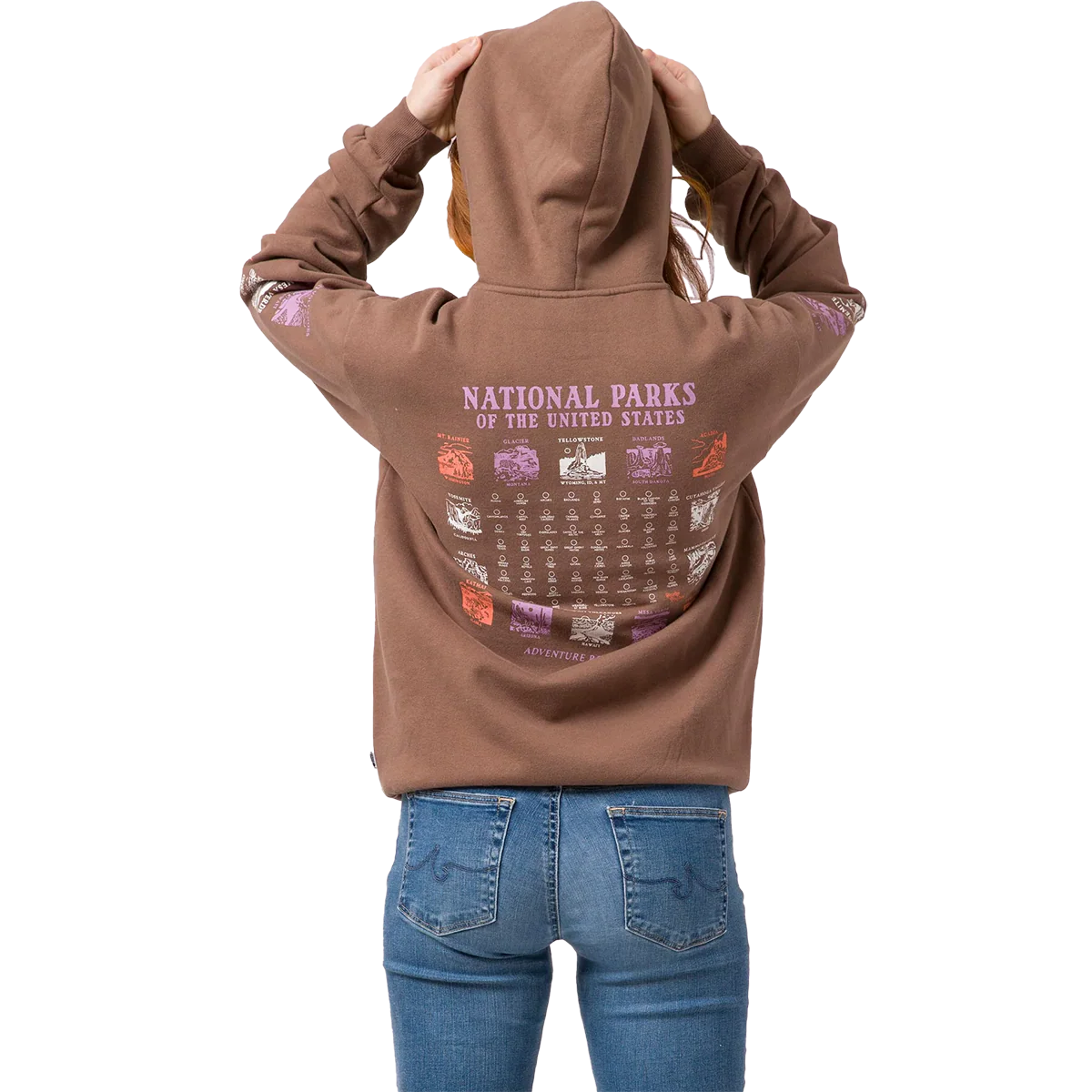 National Parks Pictograms Fill In Hoodie - Styles Love