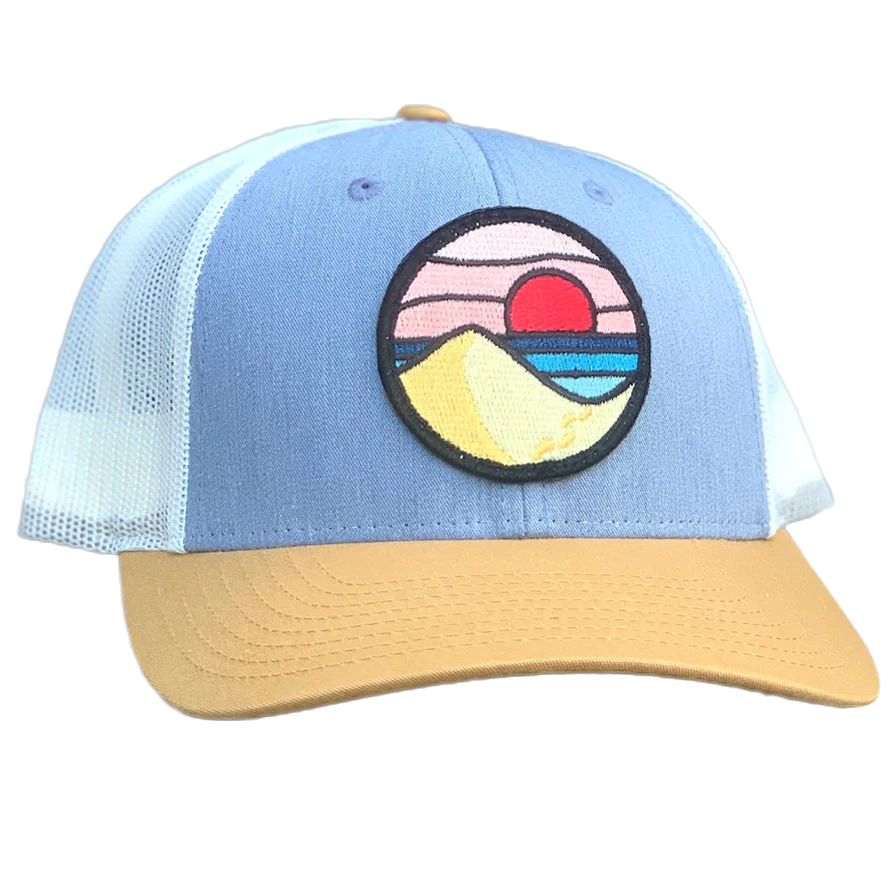 Curved Brim Trucker with Beach Day Patch - Styles Love