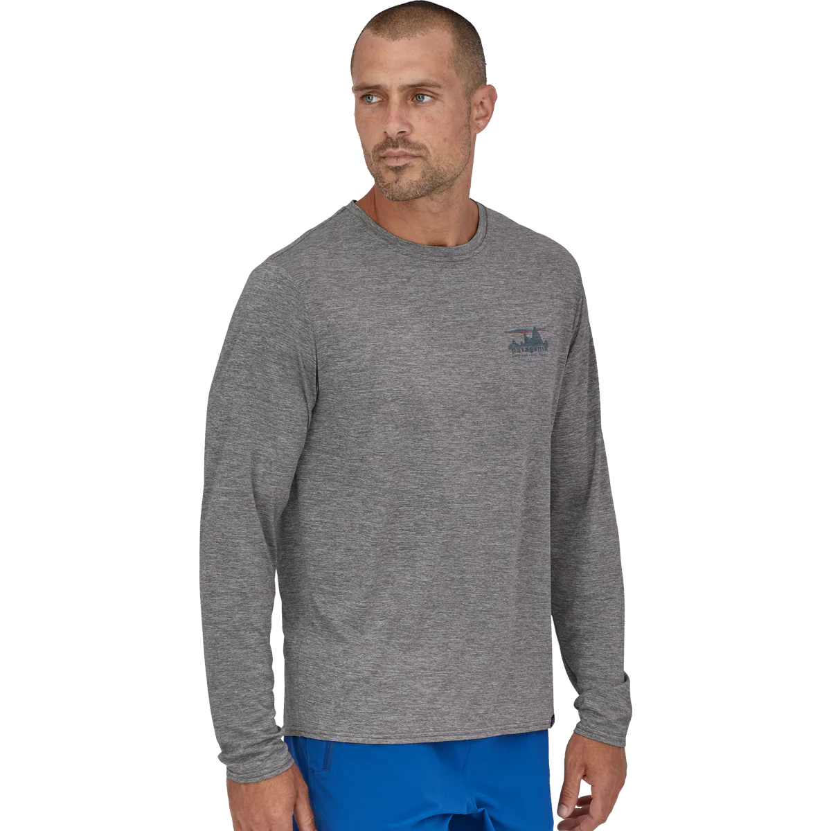 Men's Long Sleeve Capilene Cool Daily Graphic Shirt - Styles Love