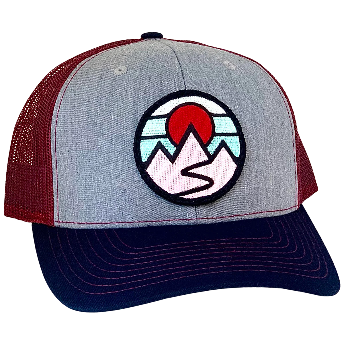 Curved Brim Trucker w/ Mountains - Styles Love