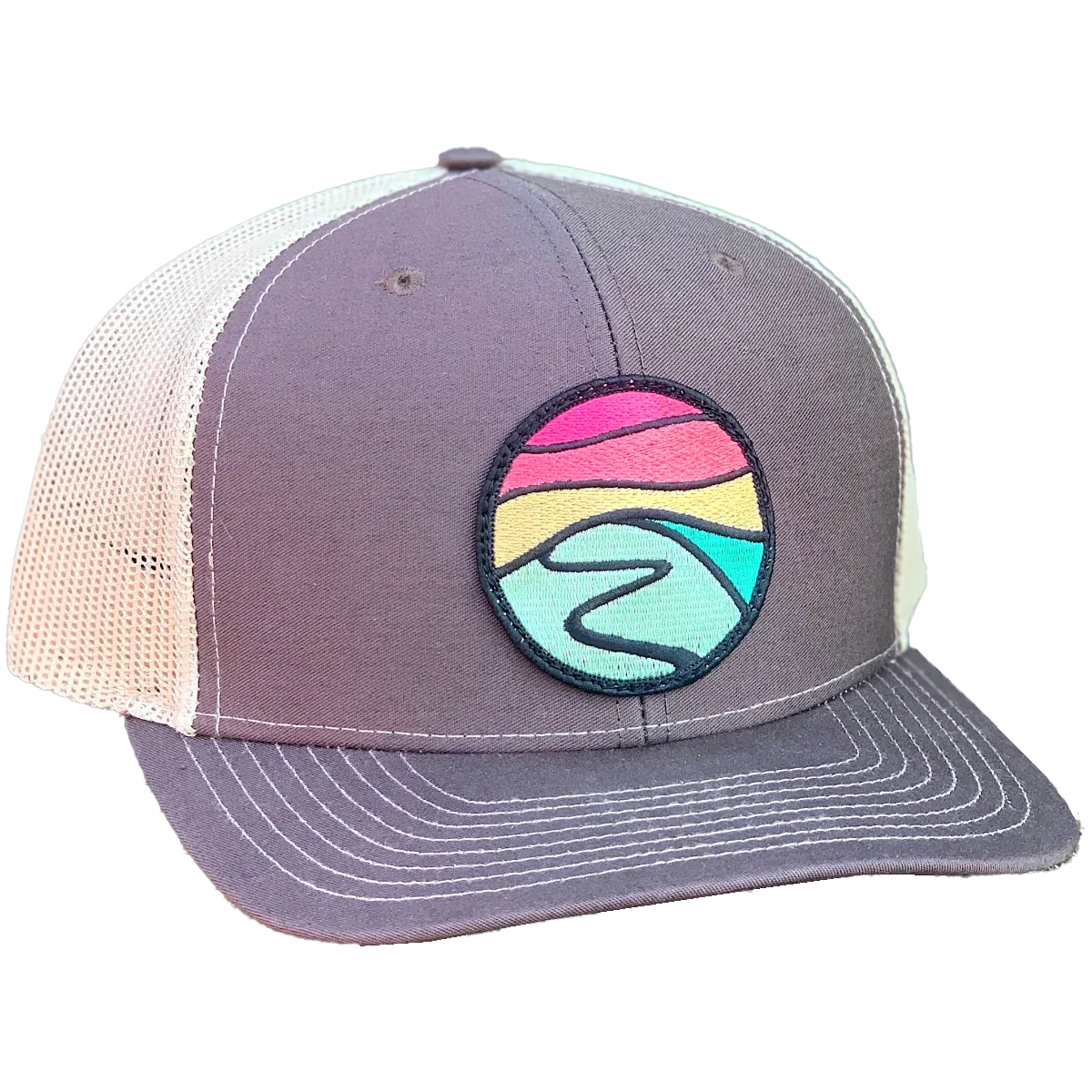 Curved Brim Trucker with Hilltop Patch - Styles Love