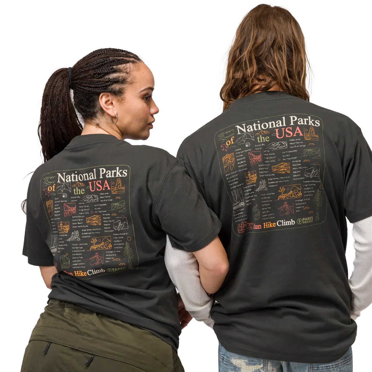 National Park Outline Checklist Tee - Styles Love