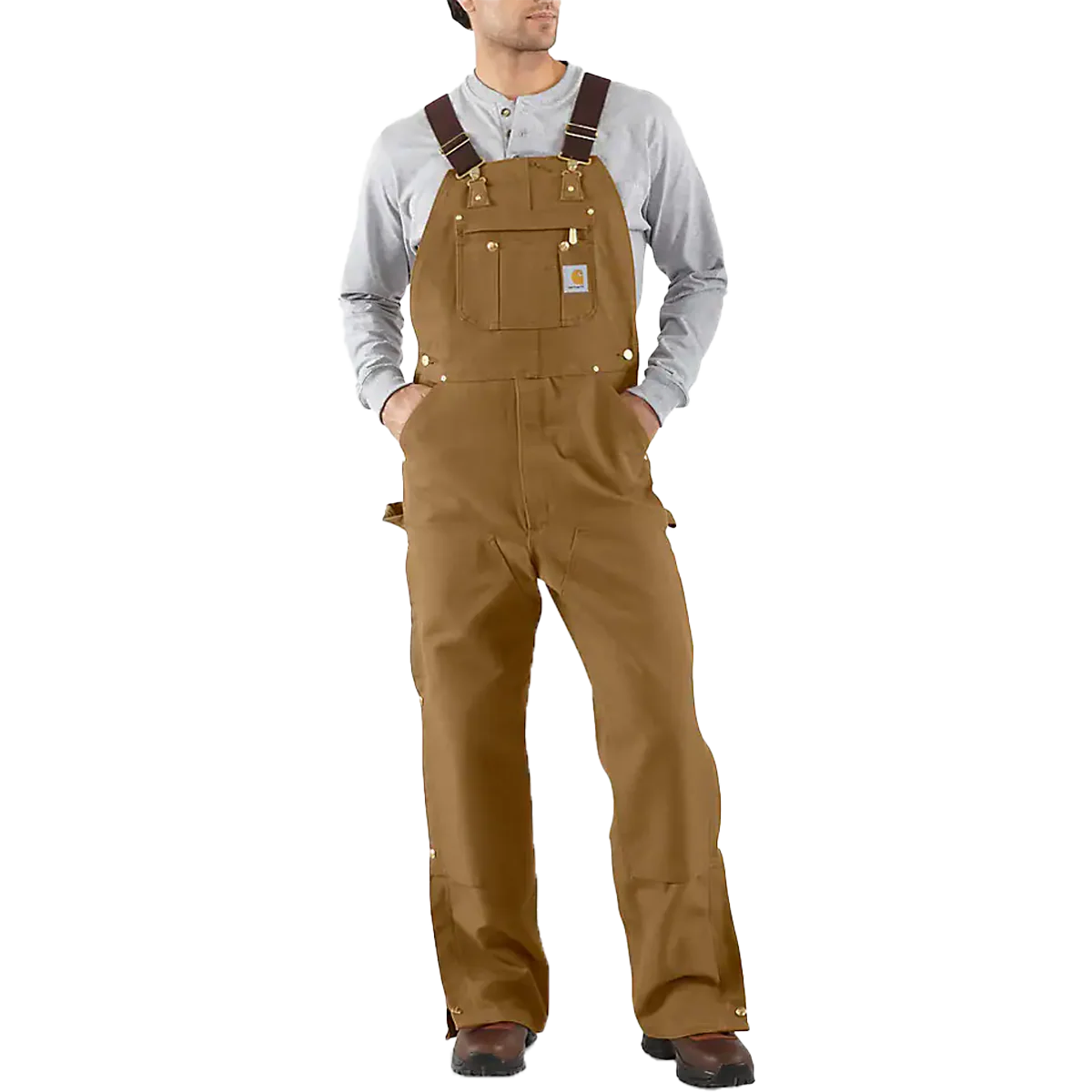 Men's Loose Fit Firm Duck Bib Overall - Styles Love