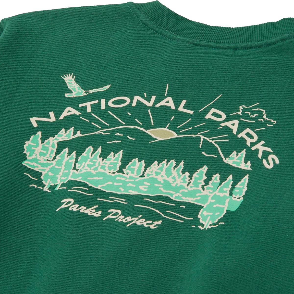Women's National Parks Sunrise Cropped Crew - Styles Love