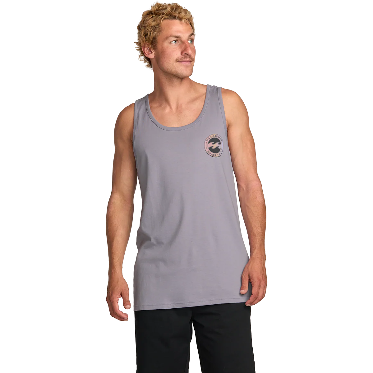 Billabong Men's Hallow Premium Tank in Light Purple - Styles Love
