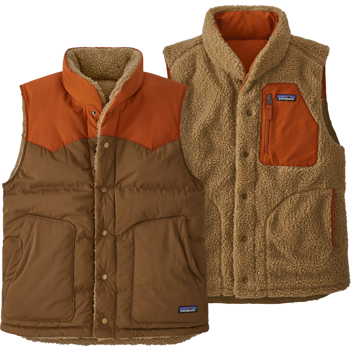 Men's Reversible Bivy Down Vest - Styles Love