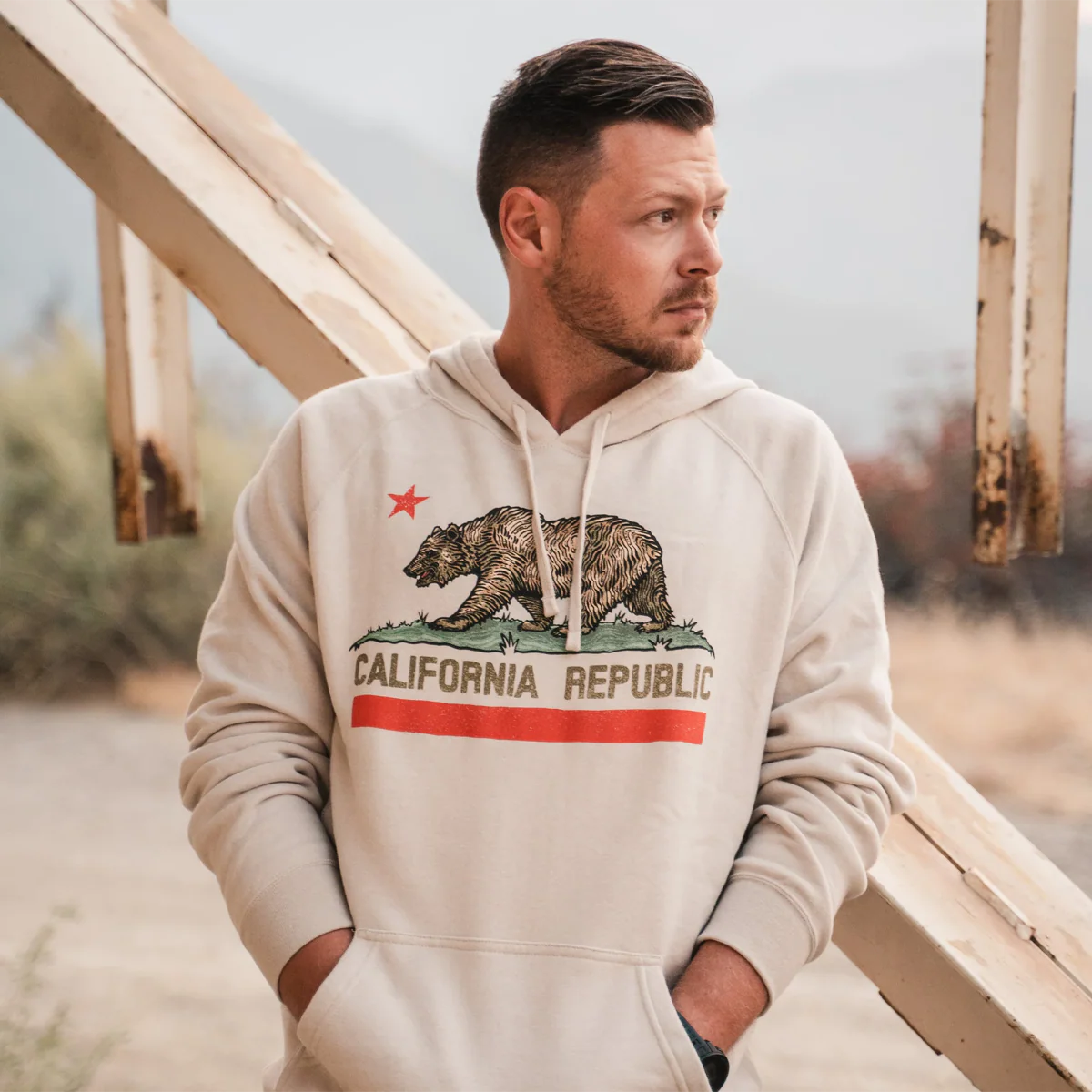 Men's Republic of CA Hoodie - Styles Love