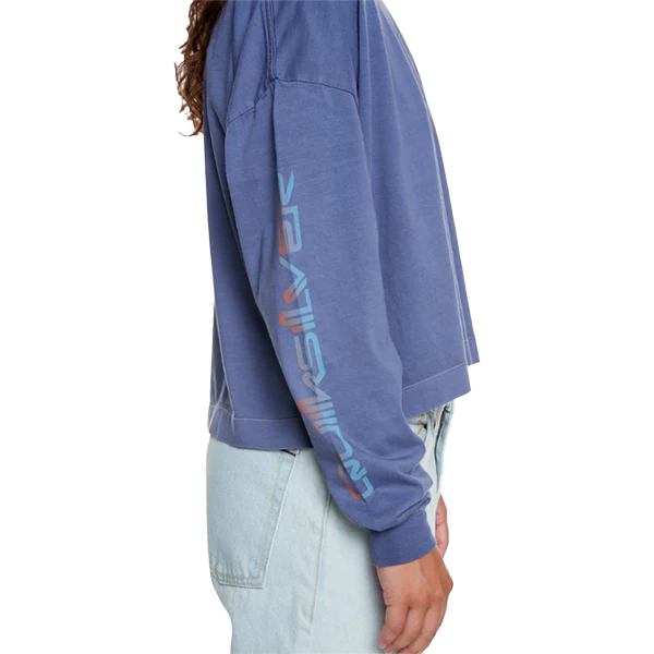 Women's Oversize Cropped Long Sleeve Tee - Styles Love