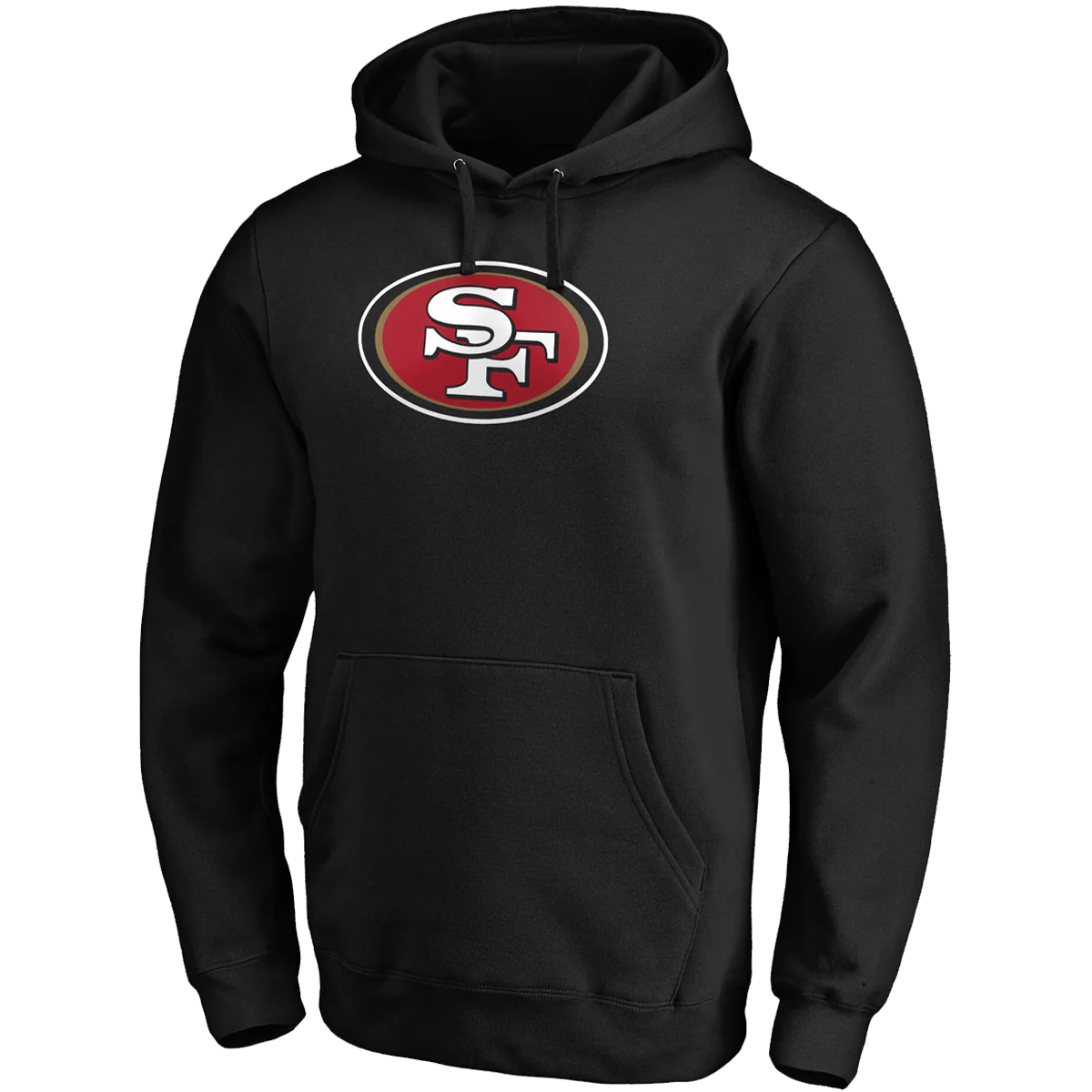 Men's 49ers Primary Logo Fitted Pullover Hoodie - Styles Love