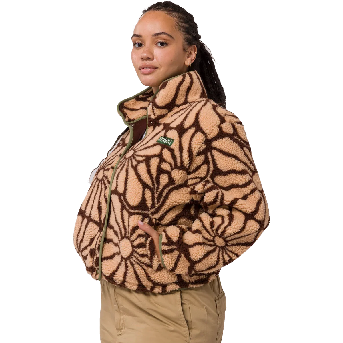 Women's Desert Wildflowers Fleece Jacket - Styles Love