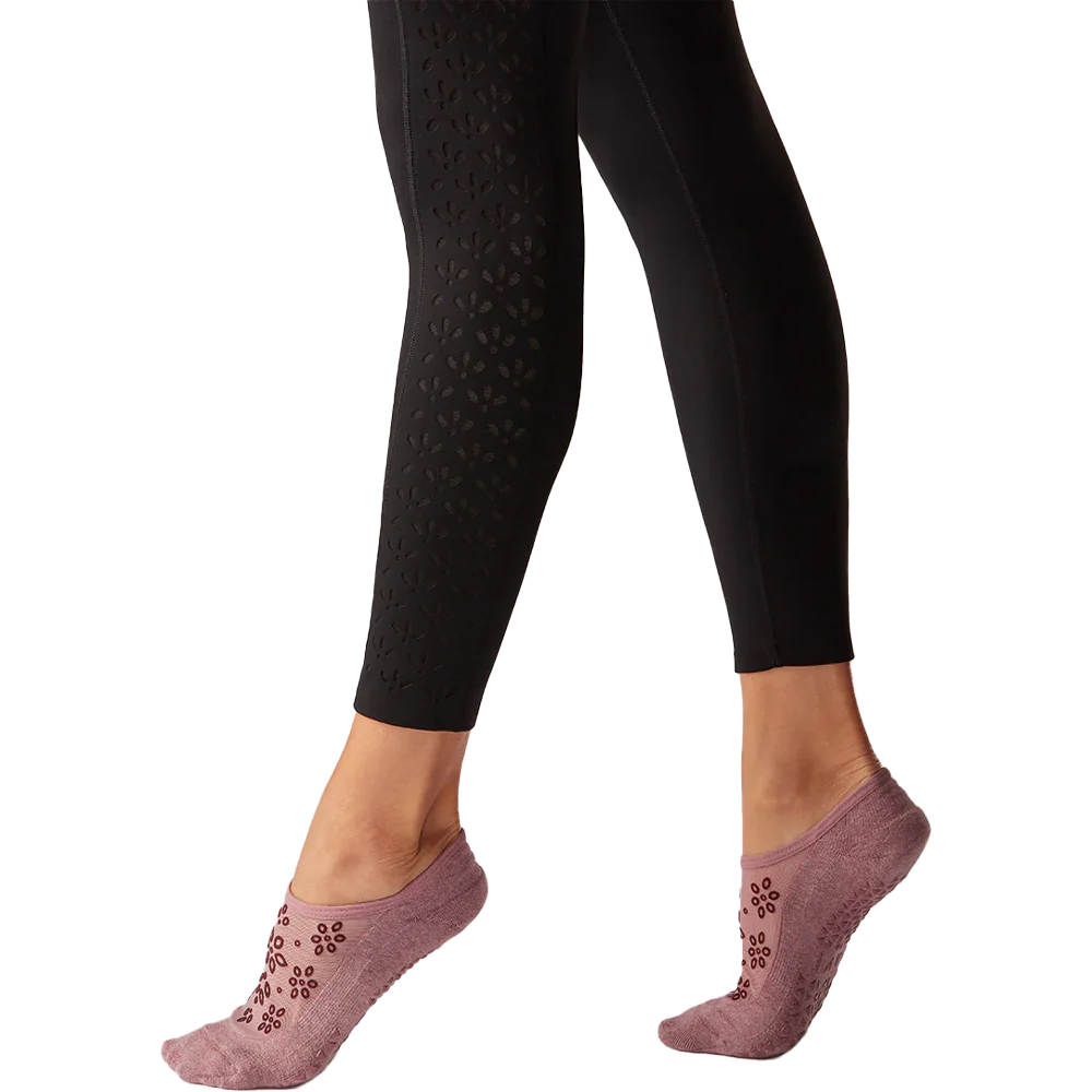 Women's High Waisted Eyelet 7/8 Leggings - Styles Love
