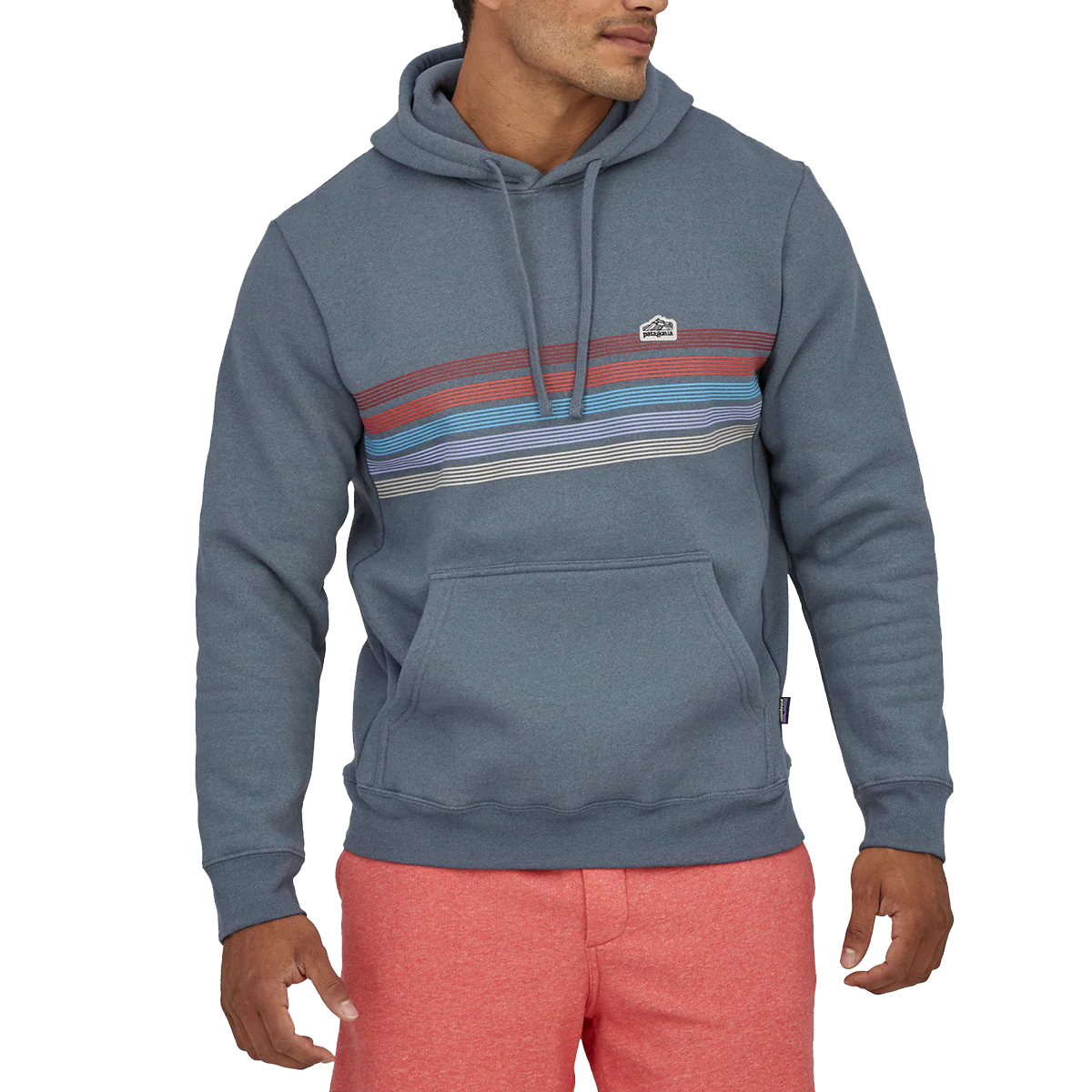 Men's Line Logo Ridge Stripe Uprisal Hoody - Styles Love