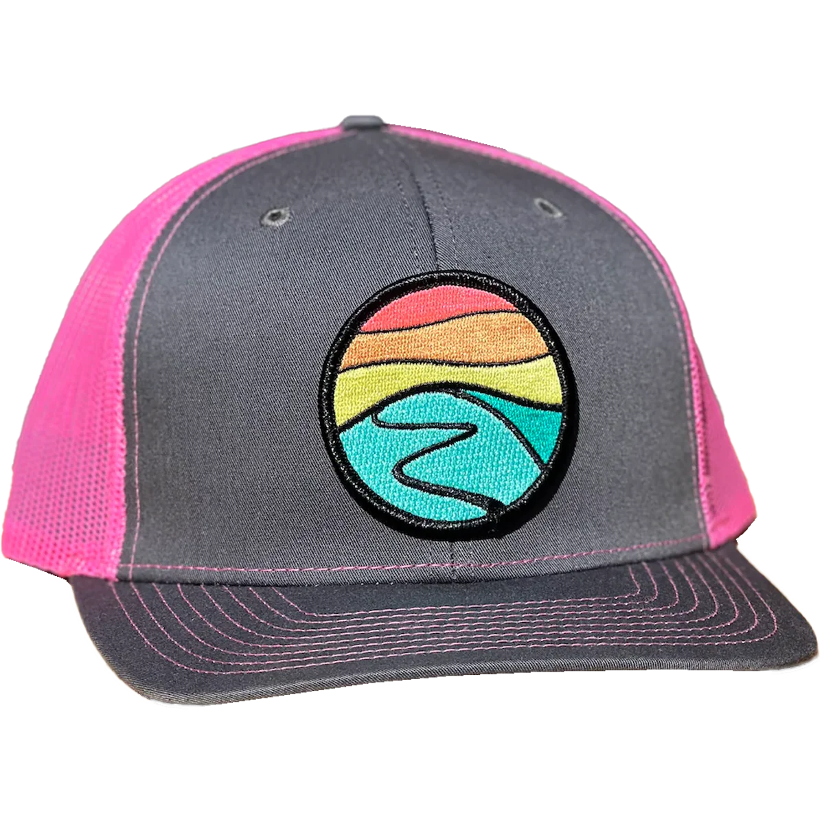 Curved Brim Trucker with Hilltop Patch - Styles Love