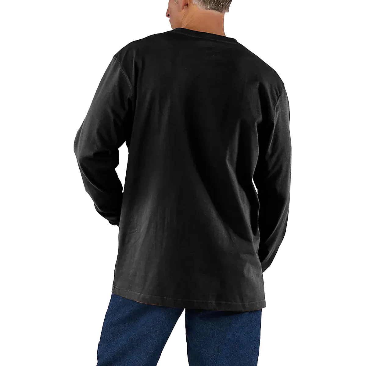 Men's Loose Fit Heavyweight Long Sleeve Pocket T-Shirt - Styles Love